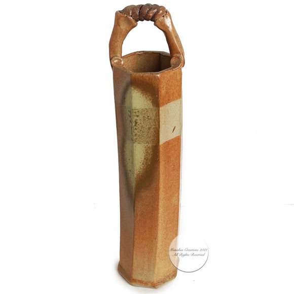 Otis Pottery Large Vase Abstract Contemporary Stoneware - Picture 5 of 10